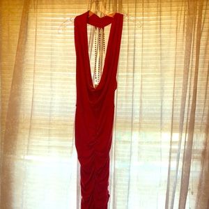 Arden B. Sleek Red Dress